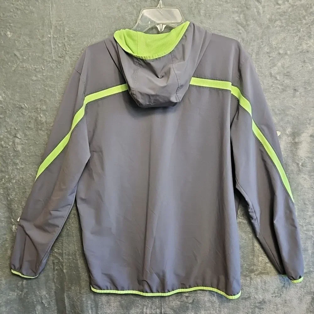 Under Armour Heatgear Fitted Men's Lg Gray Running Jacket Zip